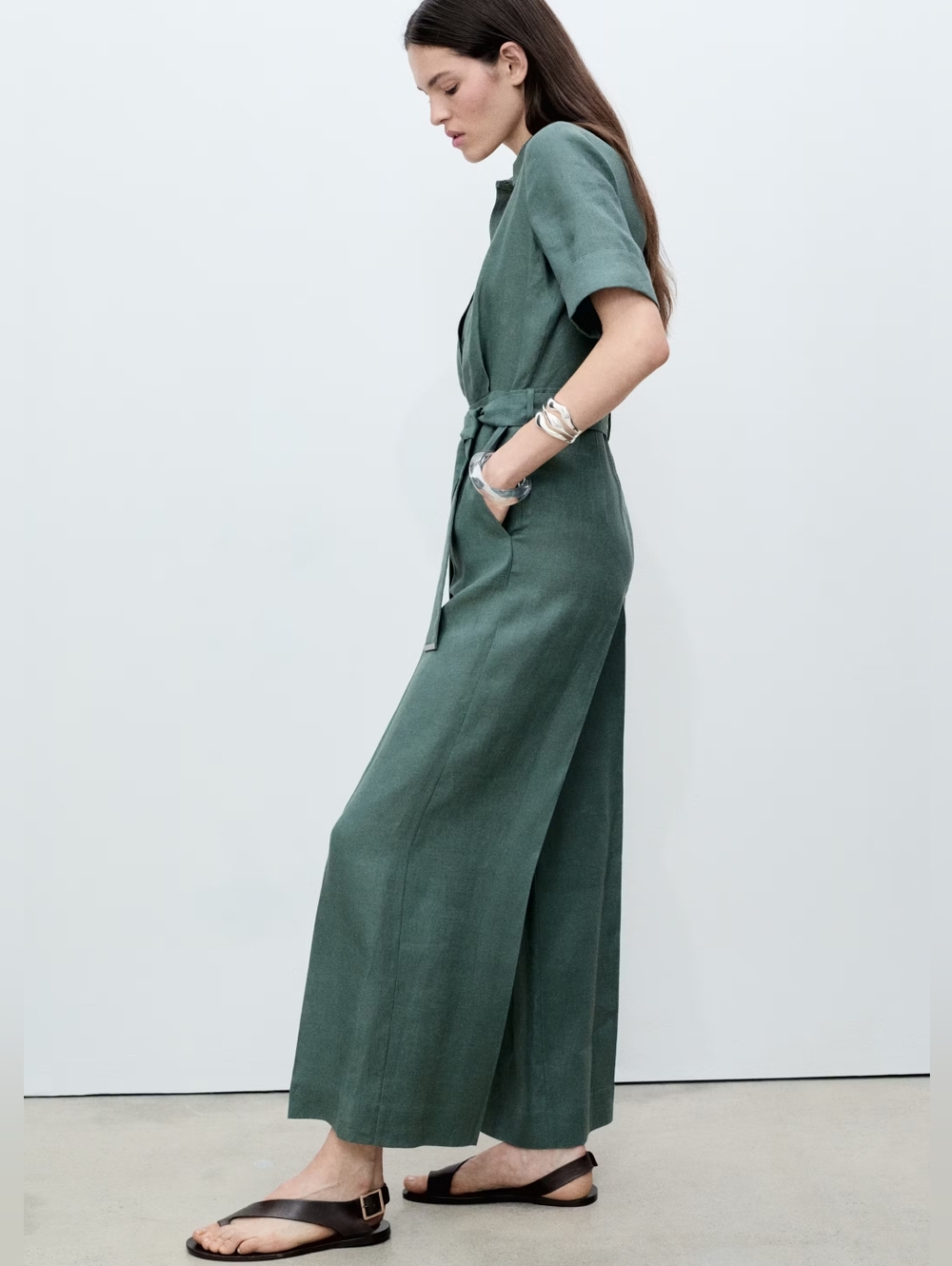 MANGO Linen Jumpsuit - Picture 6 of 6